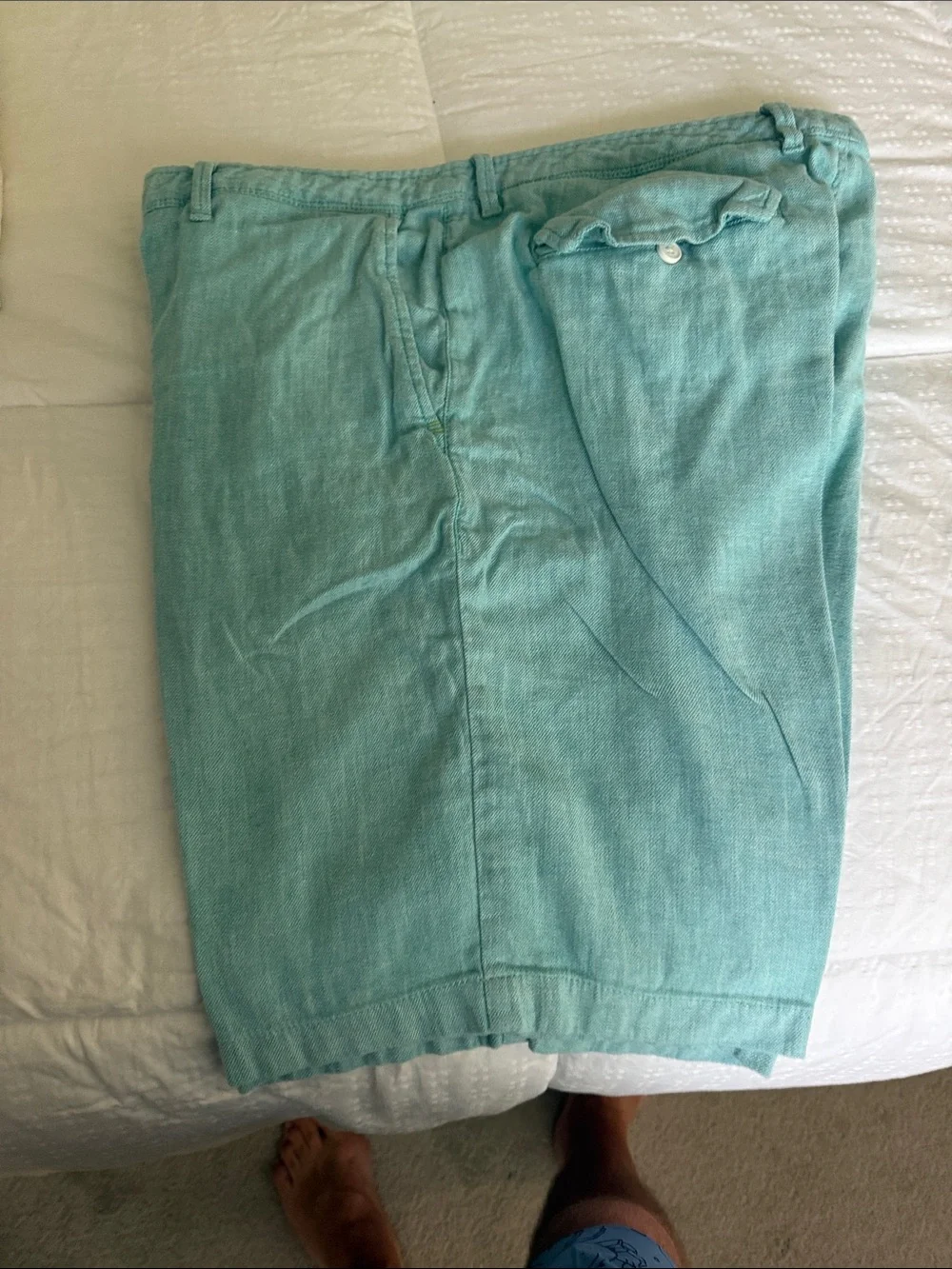 Tommy Bahama Teal Flat Front Men's Shorts